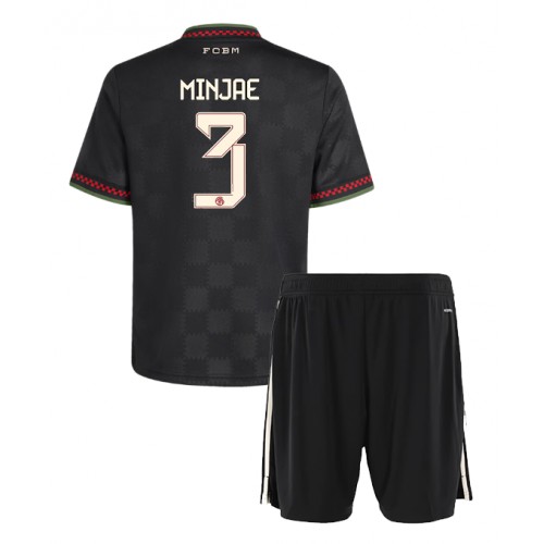 Stroje piłkarskie Bayern Munich Kim Min-jae #3 Koszulka Trzeciej dla dzieci 2025-26 Krótki Rękaw (+ szorty)